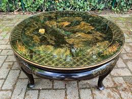 A distinctive coffee table or cocktail table can bring your living area alive. Oriental Style Coffee Table Tables Inventory Glantiques
