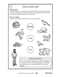 Using the processes of scientific investigation (i.e. Skin Feathers And Shells Science Worksheets 2nd Grade Worksheets