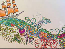 Lost ocean coloring book color art instructions coloring tutorial coloring tips lost ocean ocean colored pencil tutorial coloring books. Lost Ocean An Inky Adventure And Coloring Book For Adults Adult Coloring Book Club