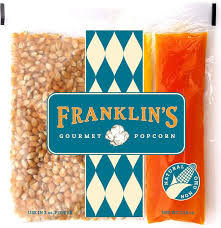 Franklin S Gourmet Movie Theater Popcorn Organic Popping Corn 100 Coconut Oil And Seasonin Gourmet Popcorn Butter Flavored Coconut Oil Best Popcorn Kernels