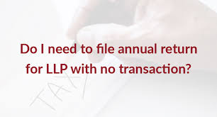 Annual Compliance Llp With Nil Transaction