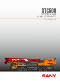 Stc500 50ton Stable Truck Crane Sany Pdf Catalogs