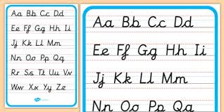 Free Lowercase And Capital Cursive Alphabet Letters