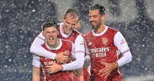 Couldn't do much about the west brom goal. Arsenal Shine In The Snow Against West Bromwich Albion Foreign Football Netherlands News Live