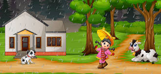 Hindi # class 3# picture composition. 10 Lines On Rainy Day For Class 1 Students And Children