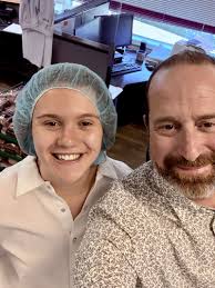 It was a little surreal this morning to visit our Portofino Bakery  Kirkpatrick site and have lunch with my 16 year old daughter Lily!