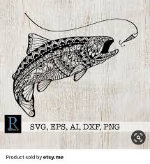 Download Pin By Sherry Macgregor On Sketchbooks Fishing Svg Fish Drawings Trout Tattoo