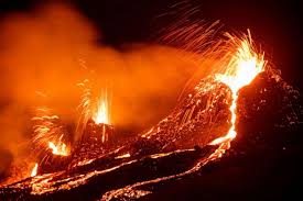 Volcano eruptions go through several stages typically beginning with earthquake swarms and gas emissions, then moving to initial steam and ash venting, lava dome buildup, dome collapse, magmatic explosions, more dome growth interspersed with dome failures and finally, ash, lava and pyroclastic. After Rare Iceland Volcano Eruption People Rush To Catch A Glimpse Abc News