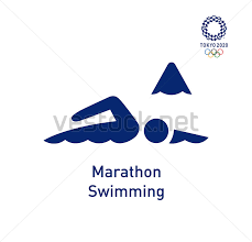 The colored version of the rings—blue, yellow, black, green, and red—over a white field forms the olympic flag. Marathon Swimming Pictogram Tokyo 2020 Olympics Pictograms Vector Vestock Tokyo 2020 2020 Olympics Pictogram