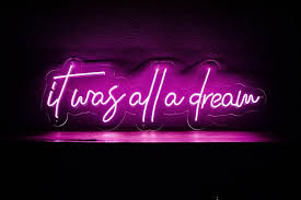Love You To The Moon And Back Neon Sign It Was All A Dream Custom Led Neon Sign For Wedding Office Etsy In 2020 Custom Neon Signs Neon Signs Led Neon Signs