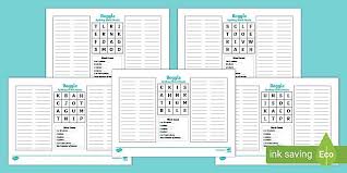 Print theses swimming worksheets to help students learn terms related to this healthy and competitive pool sport. English Boggle Worksheet Primary Vocabulary Resources