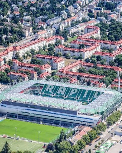 Weststadion-Allianz Stadion, Vienna, Austria.🇦🇹🏟️ Home of @skrapid1899  Capacity: 28,600 The stadium was built on the site of the former Gerhard  Hanappi Stadium. For international matches, the stadium carries the  sponsorless name of