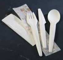 Natural EcoEdge™ Paper Cutlery Kit: Fork, Knife, Spoon and ...