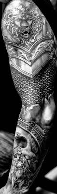 Explore creative & latest armor tattoo ideas from armor tattoo images gallery on tattoostime.com. Armor Tattoo Lion Skull Templar Knight Shoulder Armor Tattoo Knight Tattoo Armor Tattoo