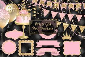 Unfollow pink gold party decorations to stop getting updates on your ebay feed. Pink Gold Party Decorations Pre Designed Photoshop Graphics Creative Market