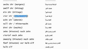 تعليم اللغة الالمانية للمبتدئين الوقت Youtube