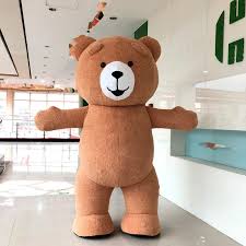 Follow me on instagram @bonni. Inflatable Brown Teddy Bear Mascot Costume Suits Halloween Cosplay Costume Advertising 2m Tall Customize For 1 6m To 1 8m Adult Mascot Aliexpress