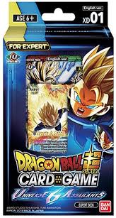 Between the 6th and 7th universe, seven super dragon balls are scattered thought out them. Amazon Com Dragon Ball Super Tcg Universe 6 Assailants Series 7 Assault Of The Saiyans Expert Deck 01 Toys Games