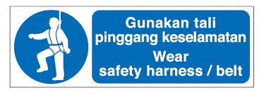 Safety signs are like arrows, leading people towards their designated paths. Mandatory Signs Wear Safety Harness Belt Innovest Engineering Co