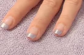 silver nails french nail designs nail designs