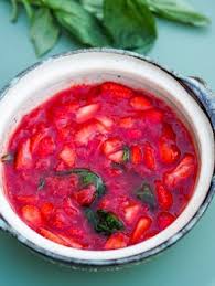 Compotee De Fraises Cuites Et Fraiches Au Basilic Une Compote De Fraises Avec La Texture En Bouche Des Fruits Frais C Recipes Strawberry Compote Fruit Recipes