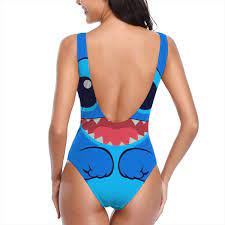 Kinunkn One Piece Swimsuit Women S Cute Stitch Print Beach Swimwear Monokini Swimsuits Bathing Suit S Xl Affilia Monokini Swimwear Women Swimsuits One Piece