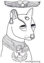 The common point between these free printable. Ancient Egyptian Cats A Coloring Book For Adults And Children