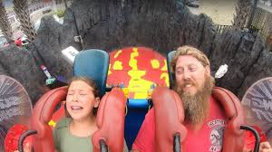 Two beautiful girls get crazy in cancun. Young Girl Terrified By Slingshot Ride
