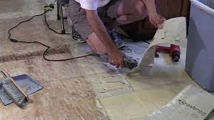 This underlayment was hopefully either nailed, or maybe it can be very difficult, if not impossible to remove lino from a wood floor without gouging the wood repeatedly. Removal Of Armstrong Linoleum W Clean Removal Of All Adhesive Youtube