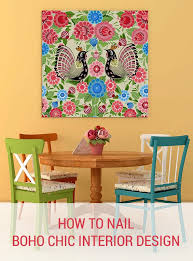 Serve up a stunning bohemian design for your space that inspires you to both create and relax. How To Nail Boho Chic Interior Design Wall Art Prints