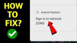 How To Fix Sign Into Network Android Problem Sign Into Network Android System Youtube
