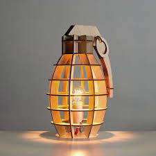 Quirky Novelty Led Wood Table Lamps Wall Lights Stags Head Bulldog Squirrel Wooden Table Lamps Military Home Decor Military Decor