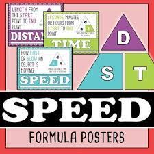 Make Learning Calculating Speed A Breeze With These Speed Formula Posters Speed Triang Secondary Science Lessons Physical Science Middle School Speed Triangle