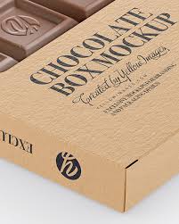 Download Kraft Chocolate Box W Window Mockup Half Side View In Box Mockups On Yellow Images Object Mockups Yellowimages Mockups