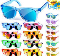 Gafas de sol para niños y niñas de 3 a 8 años con protección UV 400, 16  paquetes de lentes de sol neón para fiestas infantiles