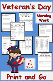 Veterans Day Worksheets Print And Go Veterans Day Veteran Day