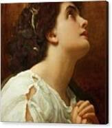 Faith By Frederic Leighton Painting by Frederic Leighton