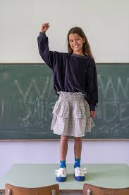 We Are Kids Jupe Leonie White and black CHECKS