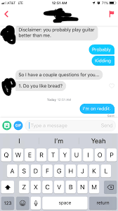 Yet it often surprises me that people give more time and attention to writing an ebay listing for a used bicycle than to writing a description that could literally change their life. How To Write Tinder Bio Reddit Pick Up Lines Living