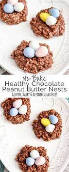 Cool, smooth and creamy, this pretty pie is a slice of heaven for people with diabetes and anyone who likes an easy yet impressive dessert. Healthy No Bake Chocolate Peanut Butter Cookie Nests Only 8 Good For You Ingredients They Re The Perfect Trea Gluten Free Easter Easter Dessert Easter Recipes