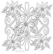 Poinsettia coloring pages for kids and parents, free printable and online coloring of poinsettia pictures. Printable Poinsettia Coloring Pages For Kids
