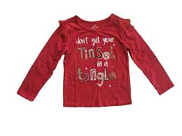 Amazon Com Okie Dokie Beautiful Red Toddler Christmas Shirt