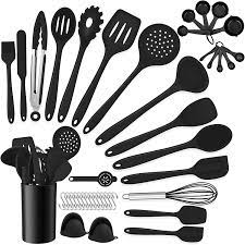 Discover the best cooking utensil sets in best sellers. Homikit 42 Pieces Black Kitchen Cooking Utensils Set With Holder