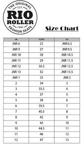 Rio Roller Size Chart Rollerderbyheaven