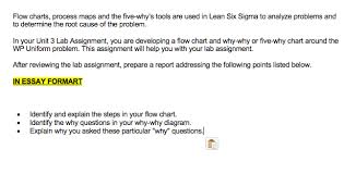 flow charts process maps and the five whys tools