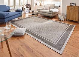 Entdecke möbel & accessoires passend zu deinem stil und budget, versandkostenfrei ab 30 €. Design Teppich Flachgewebe Classy Mit Bordure Flechtoptik Grau Teppich Boss