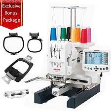 Janome Mb 4s Four Needle Embroidery Machine With Included Hat Hoop Lettering Hoops Commercial Embroidery Machine Best Embroidery Machine Commercial Embroidery