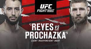 Fight card, odds, live stream, start time a pair of top light heavyweight clash in an important meeting for the division in las vegas Jiri Prochazka Dominick Reyes Vysledky Zive Video Top Fight Cz