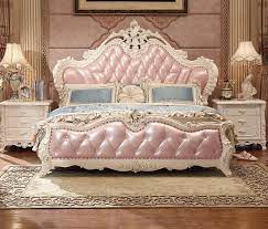 You'll rest easy knowing that you saved big bucks on the bedroom furniture set of your dreams! Solid Wood Pink Color French Style Luxury Bedroom Furniture Sets Leather Bed Bedroom Sets Aliexpress
