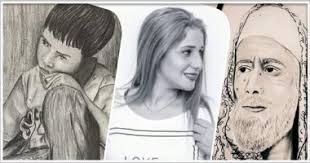 أسماء كرم تبدع فى رسم اللوحات الفنية باستخدام الرصاص والفحم صور اليوم السابع